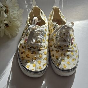 Vans By Schulz Women's 8 Mens 6.5 Sneakers with Yellow Peanut Pattern